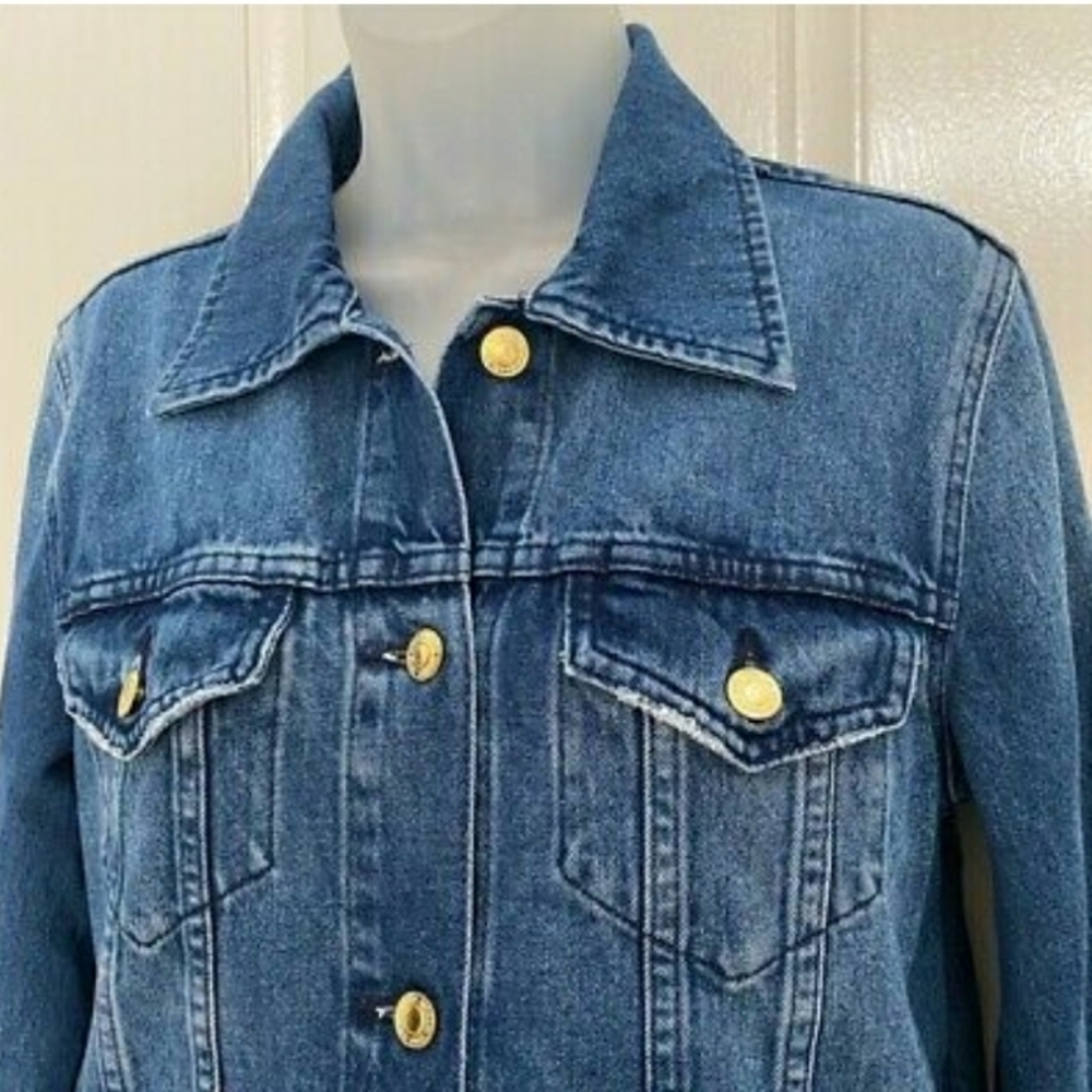 Michael Kors denim cropped jacket 😍